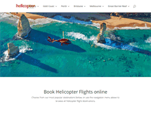 Tablet Screenshot of helicoptertours.com.au
